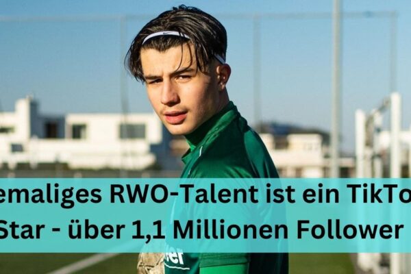 Ehemaliges RWO-Talent ist ein TikTok-Star - über 1,1 Millionen Follower